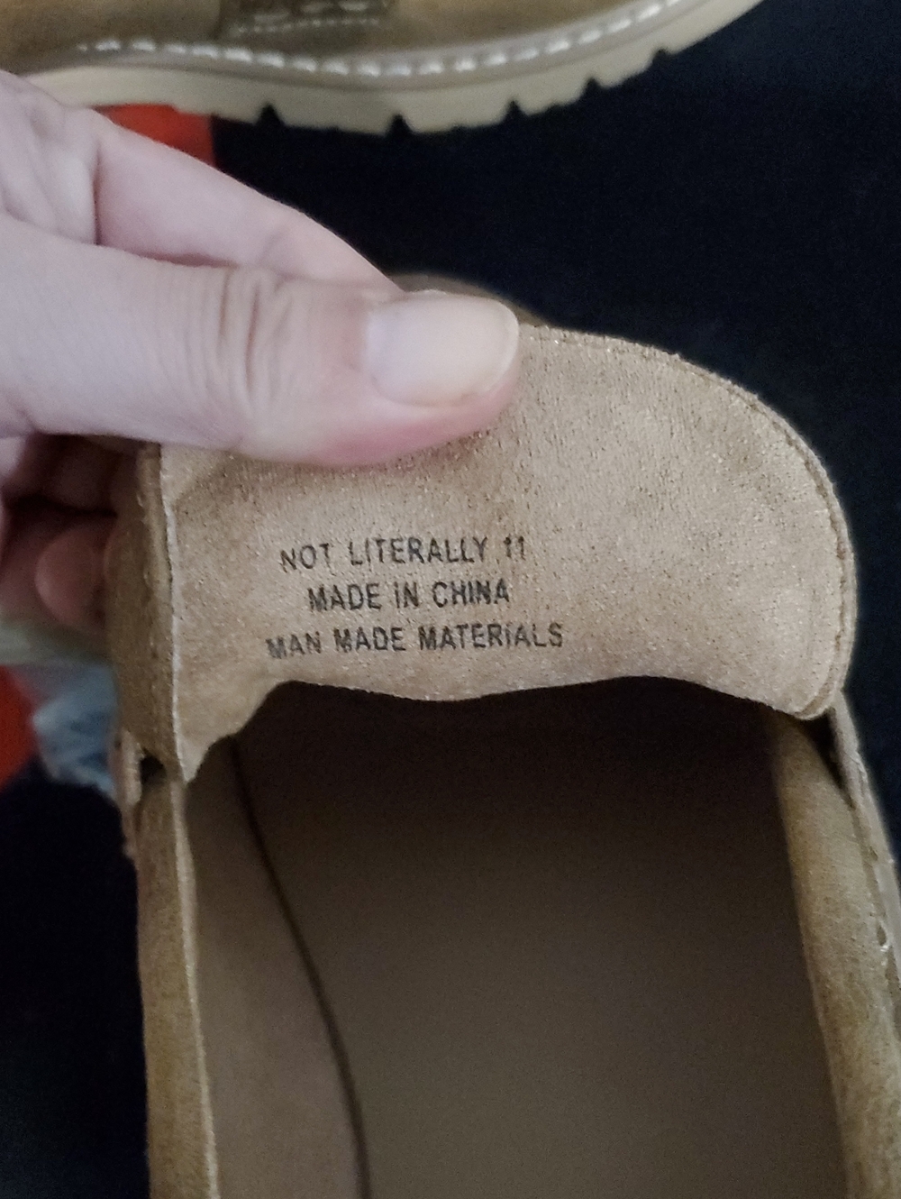 2 Pair Hey Girl by Corkys Literally Tan Suede Loafer Chunky Chain Size 11 - Picture 15 of 15